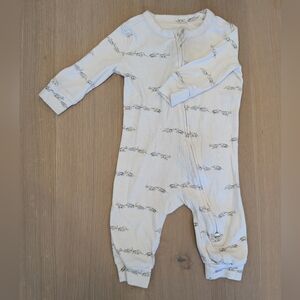 Banana Republic White Kids Footie with Playful Print